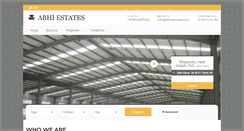 Desktop Screenshot of abhiestates.com